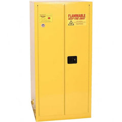 Eagle - Safety Cabinets Hazardous Chemical Type: Flammable and Combustible Liquids Color: Yellow - Exact Tool & Supply