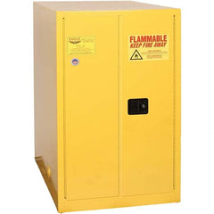 Eagle - Safety Cabinets Hazardous Chemical Type: Flammable and Combustible Liquids Color: Yellow - Exact Tool & Supply