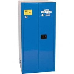 Eagle - Safety Cabinets Hazardous Chemical Type: Corrosive Chemicals Color: Royal Blue - Exact Tool & Supply