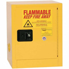 Eagle - Safety Cabinets Hazardous Chemical Type: Flammable and Combustible Liquids Color: Yellow - Exact Tool & Supply