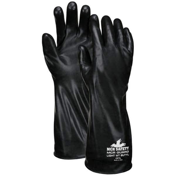 MCR Safety - Chemical Resistant Gloves Material: Butyl Numeric Size: 9 - Exact Tool & Supply