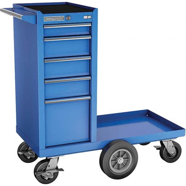 Champion Tool Storage - Tool Storage Combos & Systems Type: Wheeled Tool Cabinet with Maintenance Cart Drawers Range: 5 - 9 Drawers - Exact Tool & Supply