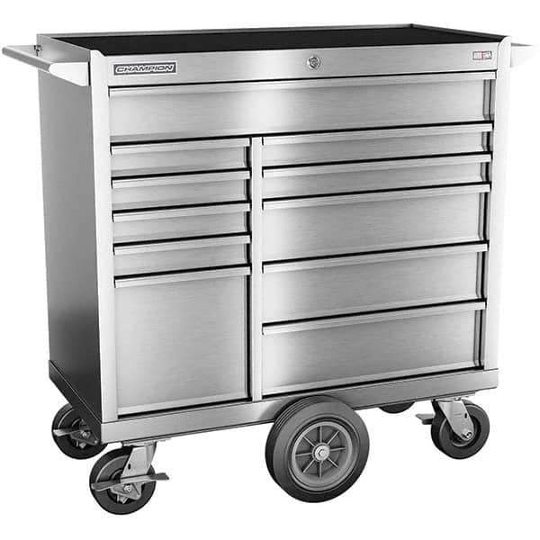 Champion Tool Storage - Tool Storage Combos & Systems Type: Wheeled Tool Cabinet with Maintenance Cart Drawers Range: 10 - 15 Drawers - Exact Tool & Supply