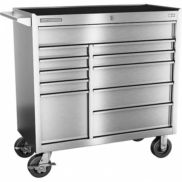Champion Tool Storage - Tool Storage Combos & Systems Type: Wheeled Tool Cabinet Drawers Range: 10 - 15 Drawers - Exact Tool & Supply