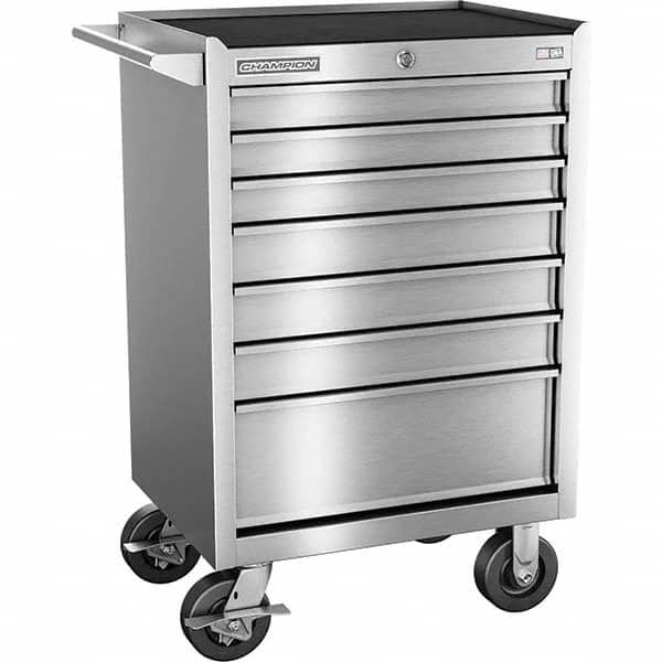 Champion Tool Storage - Tool Storage Combos & Systems Type: Wheeled Tool Cabinet Drawers Range: 5 - 9 Drawers - Exact Tool & Supply