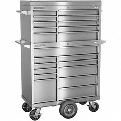 Champion Tool Storage - Tool Storage Combos & Systems Type: Top Chest/Roller Cabinet Combo with Maintenance Cart Drawers Range: 16 Drawers or More - Exact Tool & Supply