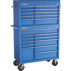 Champion Tool Storage - Tool Storage Combos & Systems Type: Top Chest/Roller Cabinet Combo with Maintenance Cart Drawers Range: 16 Drawers or More - Exact Tool & Supply