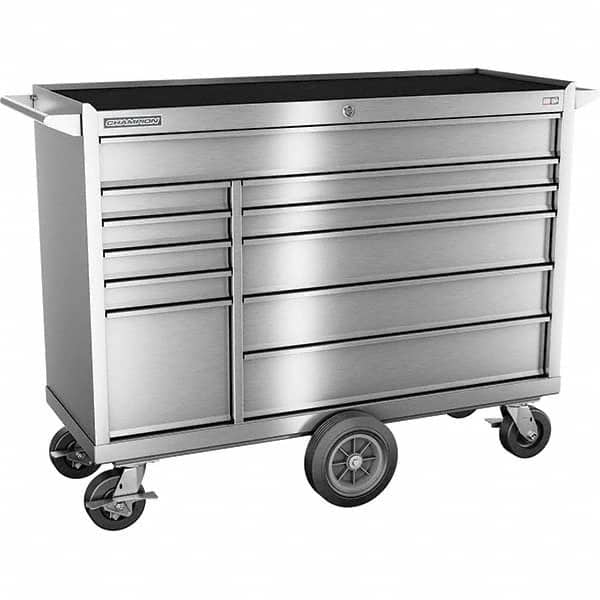 Champion Tool Storage - Tool Storage Combos & Systems Type: Wheeled Tool Cabinet with Maintenance Cart Drawers Range: 10 - 15 Drawers - Exact Tool & Supply
