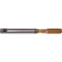 M6 1.00 MM Union Butterfield HSS-PM TiN/Top Applix M M Machine Forming Tap Fluteless DIN/ANSI E-code # 1697APM6X1.0 - Exact Tool & Supply