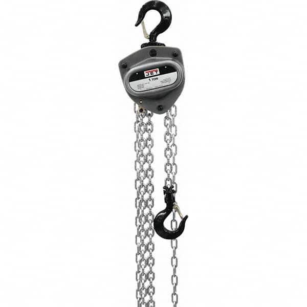 Jet - 2,000 Lb Capacity, 80' Lift Height, Manual Chain Hoist - Exact Tool & Supply