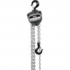 Jet - 2,000 Lb Capacity, 70' Lift Height, Manual Chain Hoist - Exact Tool & Supply