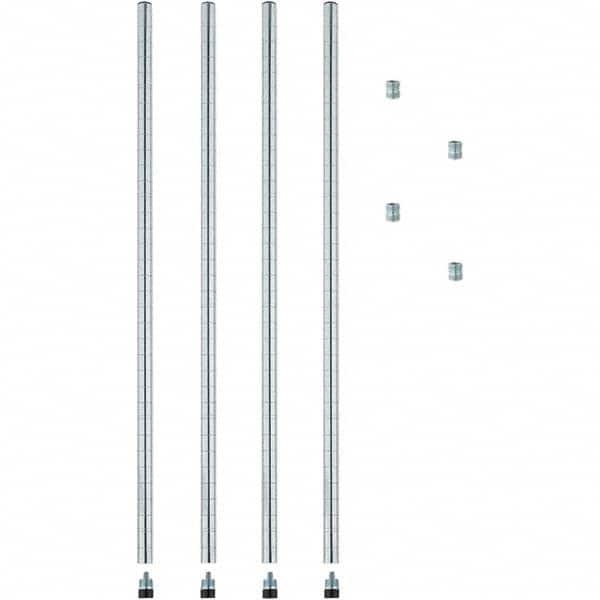 ALERA - 36" Wide x 36" High Open Shelving Wire Shelving - Exact Tool & Supply
