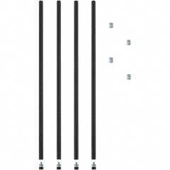 ALERA - 36" Wide x 36" High Open Shelving Post For Wire Shelving - Exact Tool & Supply