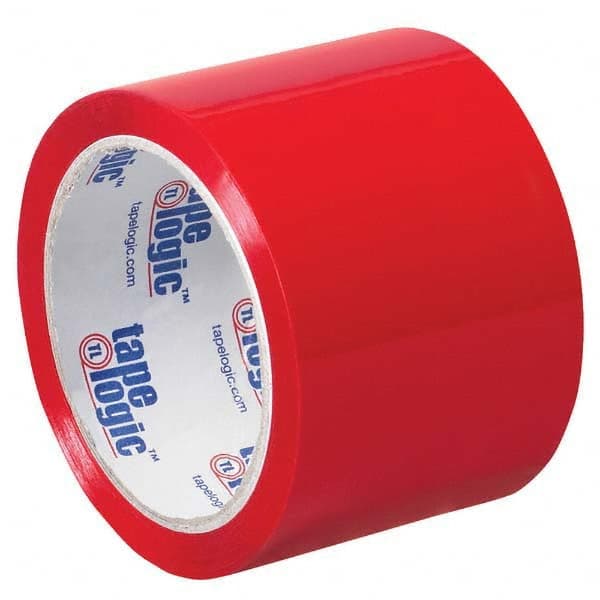 Tape Logic - Pack of (6) 55 Yd Rolls 3" Red Box Sealing & Label Protection Tape - Exact Tool & Supply