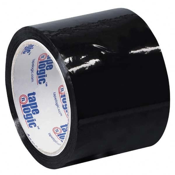 Tape Logic - Pack of (6) 55 Yd Rolls 3" Black Box Sealing & Label Protection Tape - Exact Tool & Supply