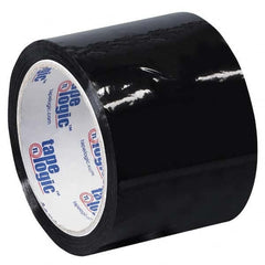 Tape Logic - Pack of (6) 55 Yd Rolls 3" Black Box Sealing & Label Protection Tape - Exact Tool & Supply