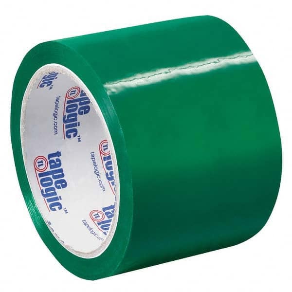 Tape Logic - Pack of (6) 55 Yd Rolls 3" Green Box Sealing & Label Protection Tape - Exact Tool & Supply
