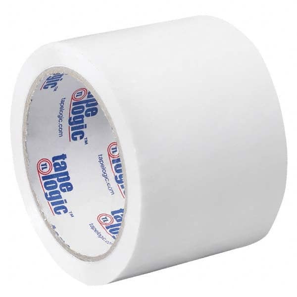 Tape Logic - Pack of (6) 55 Yd Rolls 3" White Box Sealing & Label Protection Tape - Exact Tool & Supply