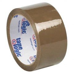 Tape Logic - Pack of (6), 2" x 55 Yd Rolls of Tan Box Sealing & Label Protection Tape - Exact Tool & Supply
