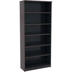 ALERA - Bookcases Height (Inch): 80-3/4 Color: Espresso - Exact Tool & Supply