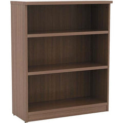 ALERA - Bookcases Height (Inch): 39-3/4 Color: Walnut - Exact Tool & Supply