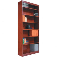 ALERA - Bookcases Height (Inch): 72 Color: Medium Cherry - Exact Tool & Supply