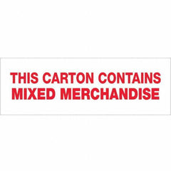 Tape Logic - Shipping & DOT Labels Message Type: Shipping Label Legend: Mixed Merchandise - Exact Tool & Supply