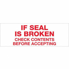 Tape Logic - Shipping & DOT Labels Message Type: Shipping Label Legend: If Seal is Broken - Exact Tool & Supply