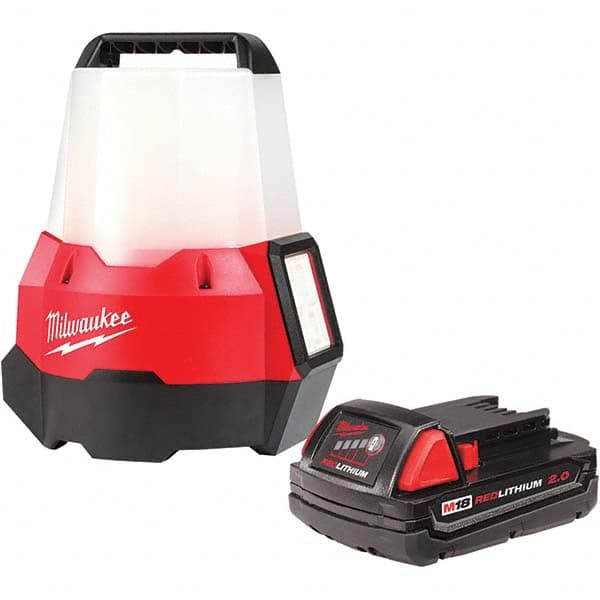 Milwaukee Tool - Cordless Work Lights Voltage: 18 Run Time: Up to 16 Hrs. - Exact Tool & Supply