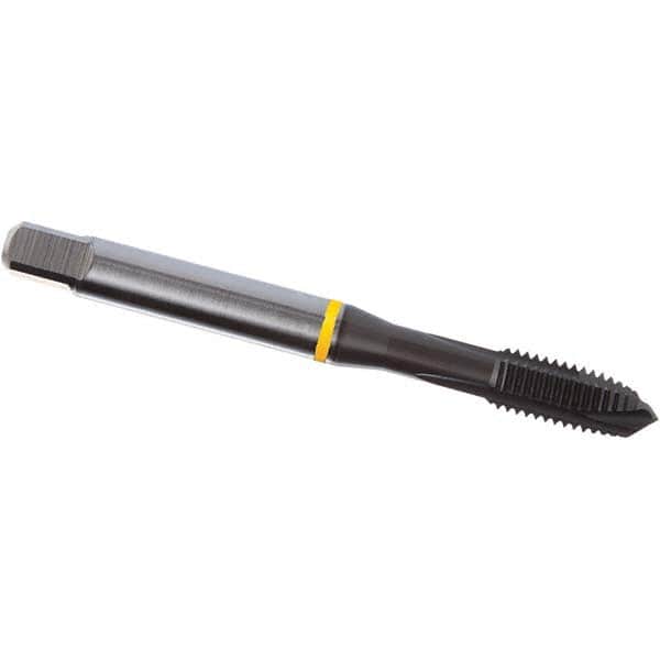 DORMER - 7/8-9 UNC 2B 4 Flute TiAlN Top Finish PM Cobalt Spiral Point Tap - Exact Tool & Supply