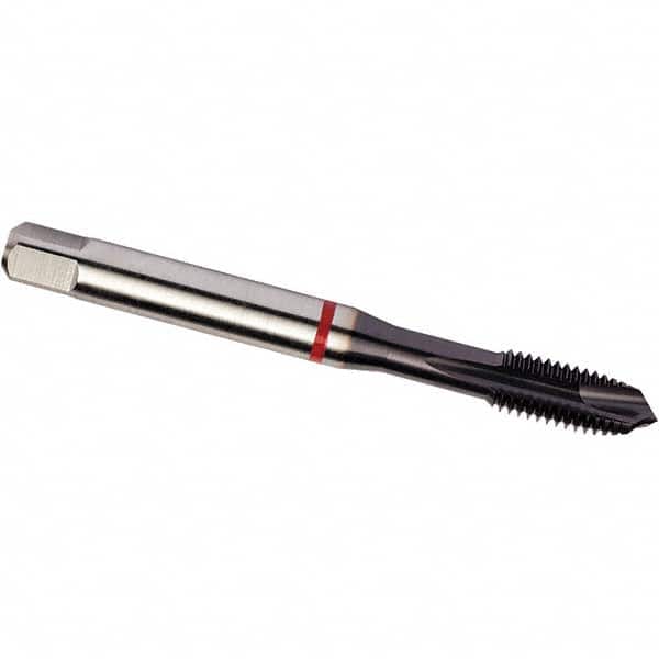 DORMER - #6-32 UNC 2B 3 Flute TiAlN Top Finish PM Cobalt Spiral Point Tap - Exact Tool & Supply