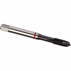DORMER - 3/8-16 UNC 2B 3 Flute TiAlN Top Finish PM Cobalt Spiral Point Tap - Exact Tool & Supply