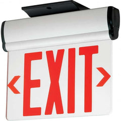 Hubbell Lighting - Illuminated Exit Signs Number of Faces: 1 Letter Color: Red - Exact Tool & Supply