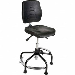 LISTA - 20 to 37" High Adjustable Height Swivel Stool - Exact Tool & Supply