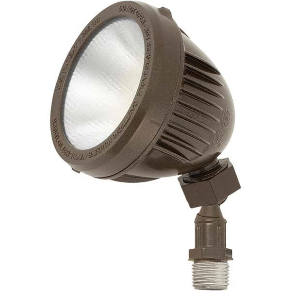 Hubbell Lighting - Floodlight Fixtures Mounting Type: Knuckle/Stake Mount Housing Color: Bronze - Exact Tool & Supply
