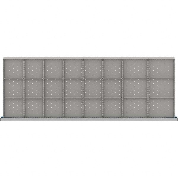 LISTA - 24-Compartment Drawer Divider Layout for 3.15" High Drawers - Exact Tool & Supply