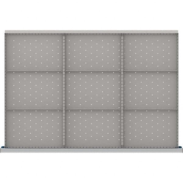 LISTA - 9-Compartment Drawer Divider Layout for 3.15" High Drawers - Exact Tool & Supply