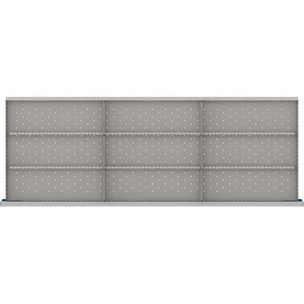 LISTA - 9-Compartment Drawer Divider Layout for 3.15" High Drawers - Exact Tool & Supply