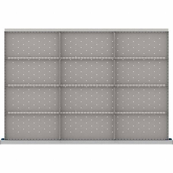 LISTA - 12-Compartment Drawer Divider Layout for 3.15" High Drawers - Exact Tool & Supply