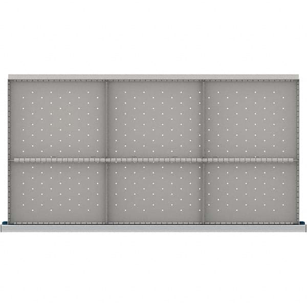 LISTA - 6-Compartment Drawer Divider Layout for 3.15" High Drawers - Exact Tool & Supply