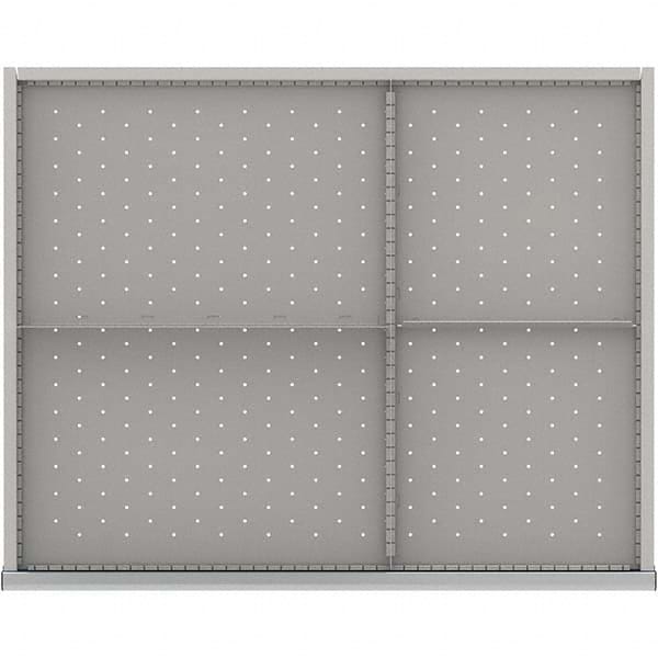 LISTA - 4-Compartment Drawer Divider Layout for 3.15" High Drawers - Exact Tool & Supply