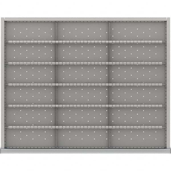 LISTA - 18-Compartment Drawer Divider Layout for 3.15" High Drawers - Exact Tool & Supply