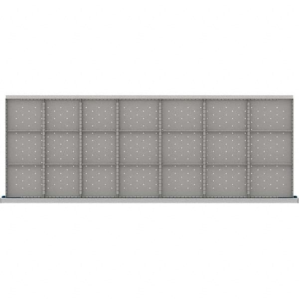 LISTA - 21-Compartment Drawer Divider Layout for 3.15" High Drawers - Exact Tool & Supply