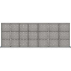 LISTA - 21-Compartment Drawer Divider Layout for 3.15" High Drawers - Exact Tool & Supply