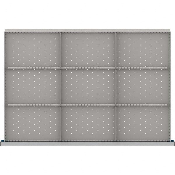 LISTA - 9-Compartment Drawer Divider Layout for 3.15" High Drawers - Exact Tool & Supply