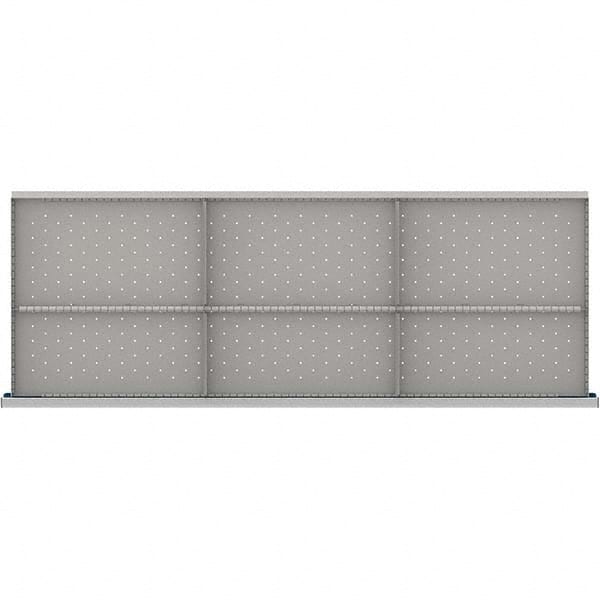 LISTA - 6-Compartment Drawer Divider Layout for 3.15" High Drawers - Exact Tool & Supply