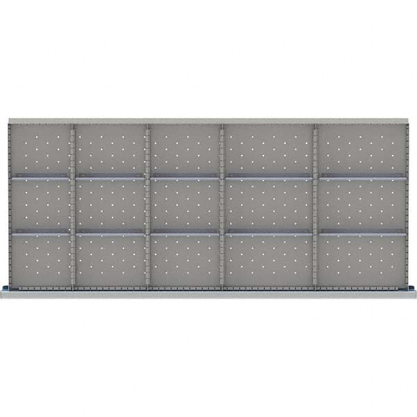 LISTA - 15-Compartment Drawer Divider Layout for 3.15" High Drawers - Exact Tool & Supply