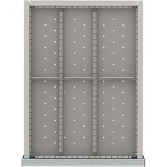 LISTA - 6-Compartment Drawer Divider Layout for 3.15" High Drawers - Exact Tool & Supply