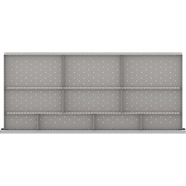 LISTA - 10-Compartment Drawer Divider Layout for 3.15" High Drawers - Exact Tool & Supply
