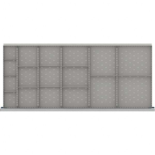 LISTA - 17-Compartment Drawer Divider Layout for 3.15" High Drawers - Exact Tool & Supply